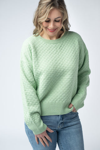 Sage Green Spring Sweater