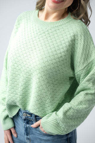 Sage Green Spring Sweater