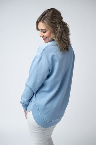 Blue Sky Vintage Wash Pullover