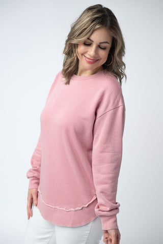 Dusty Pink Vintage Wash Pullover