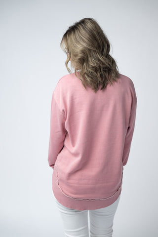 Dusty Pink Vintage Wash Pullover