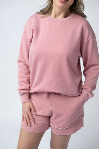 Dusty Pink Vintage Wash Pullover
