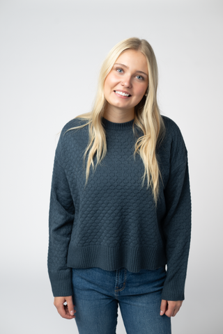 The Gia Sweater in Teal