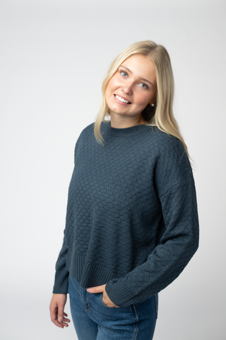 The Gia Sweater in Teal