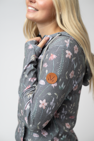 Wildflower Meadow Half Zip Hoodie