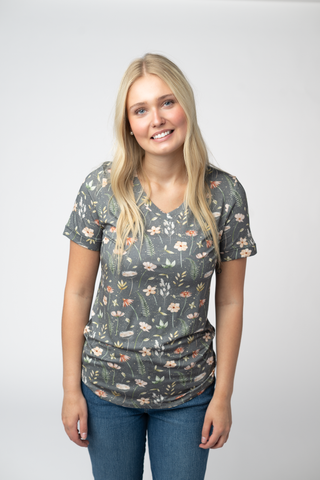 Wildflower Meadow Relaxed Fit V-Neck