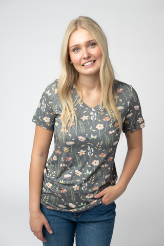 Wildflower Meadow Relaxed Fit V-Neck