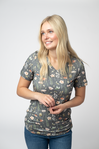 Wildflower Meadow Relaxed Fit V-Neck