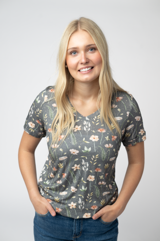 Wildflower Meadow Relaxed Fit V-Neck