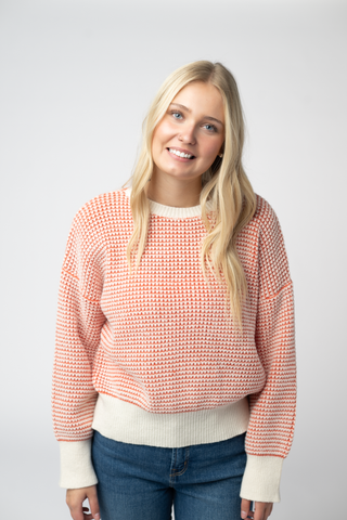 Orange and Ivory Sweater
