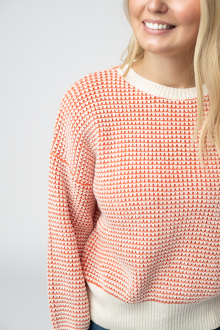 Orange and Ivory Sweater