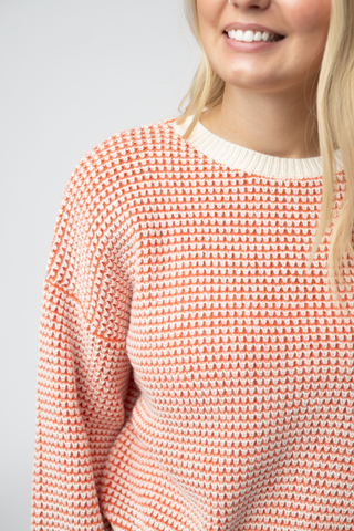 Orange and Ivory Sweater