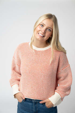 Orange and Ivory Sweater