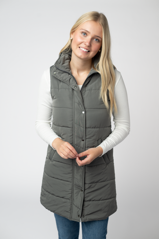 Grey Harlowe Long Vest