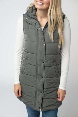 Grey Harlowe Long Vest