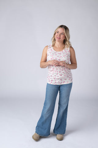 Pretty in Pink Floral Tank