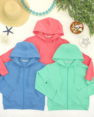 Blue Full Zip Hoodie