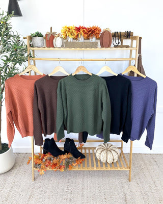 The Gia Sweater in Brown