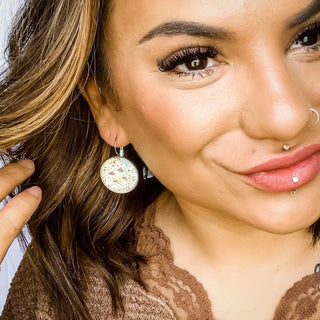 Diamond Druzy Glam Leverback Earrings