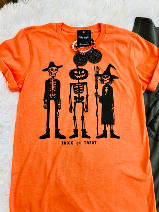 Trick or Treat Graphic Tee - Orange