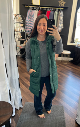 Hunter Harlowe Long Vest - available S-3X