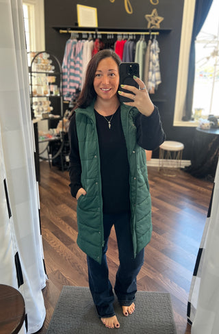 Hunter Harlowe Long Vest - available S-3X