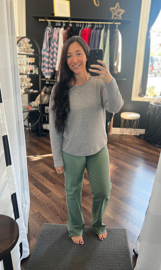 The Corinne Seed Stitch Sweater - Grey