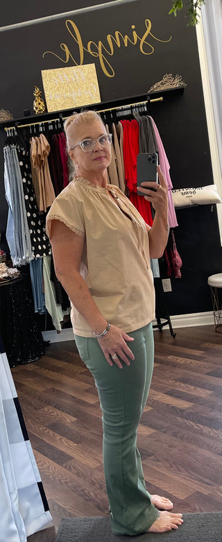 The Elizabeth Blouse - Sand