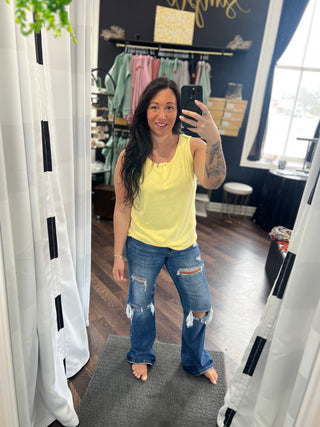 Yellow Henley Tank
