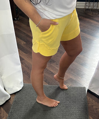 Lemon Vintage Wash Shorts