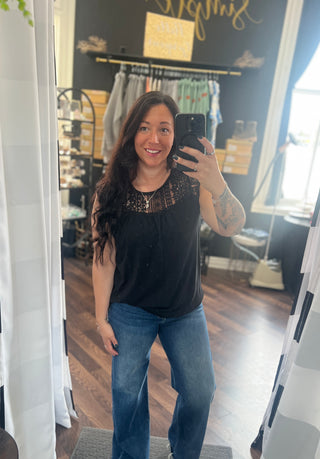 The Charlotte Lace Top - Black