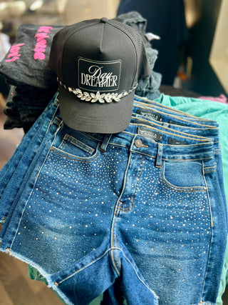 A Touch of Sparkle Denim Shorts