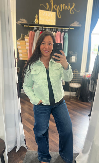Mint Denim Jacket