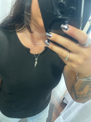 Jessie Ribbed Top in Black