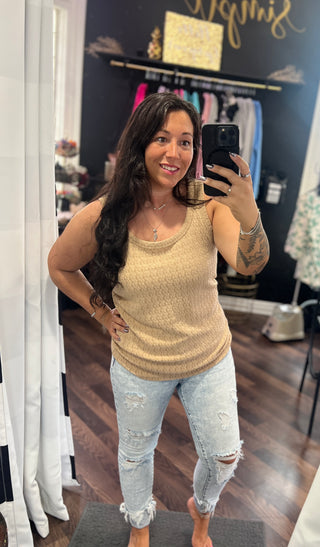 Becky Tank in Latte