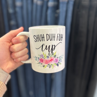 Shuh Duh Fuh Cup W/ Flowers Ceramic Mug