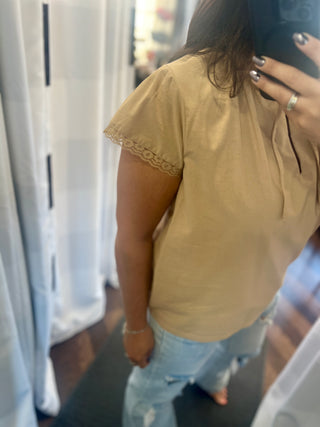 The Elizabeth Blouse - Sand