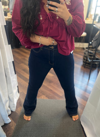 Dark Wash Bootcut Jeans