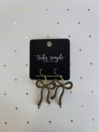 Moss Bow Earrings