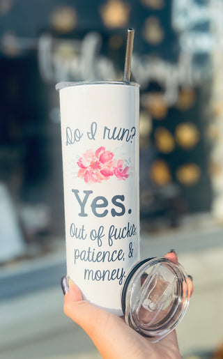 Do I Run? Tall Travel Cup