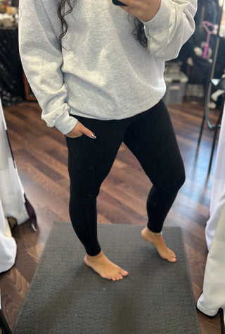 Black Buttery Soft Leggings w/ Pockets - Our OG Leggings!