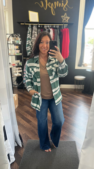 Mocha Relaxed V-Neck Top