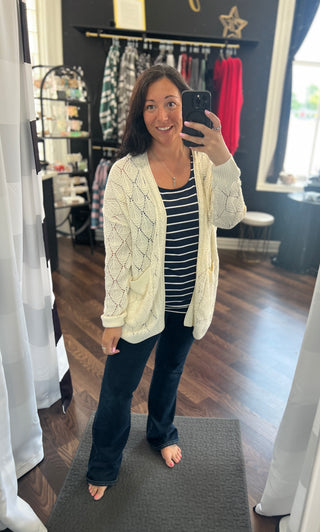 Ivory Knit Cardigan