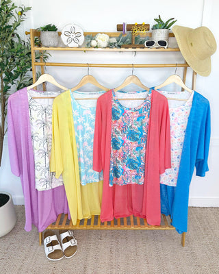 Sun Kissed Coral Kimono