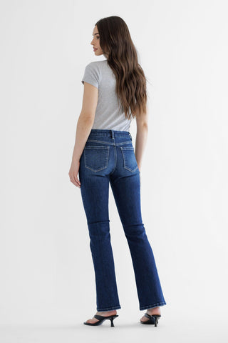 *Pre-Order* Dark Wash Mid Rise Bootcut Jeans