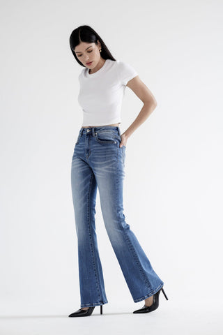 *Pre-Order* High Rise Relaxed Flare Jeans