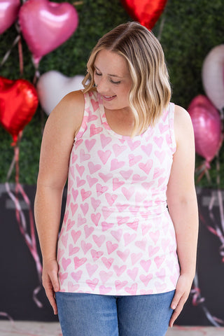 Blushing Pink Hearts Tank