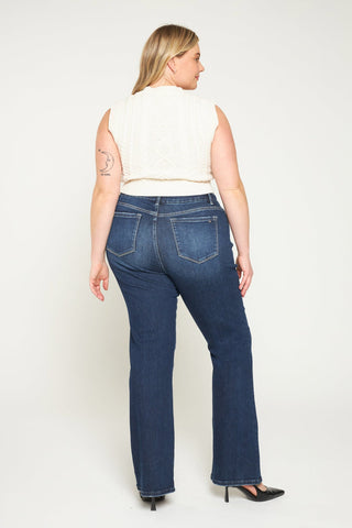 *Pre-Order* Dark Wash Mid Rise Bootcut Jeans