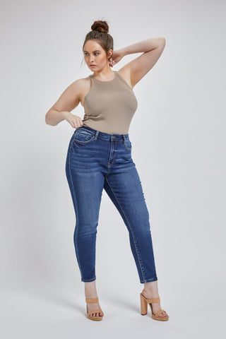 *Pre-Order* Dark Wash High Rise Skinny Jeans