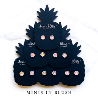 Crystal Blush Druzy Earrings